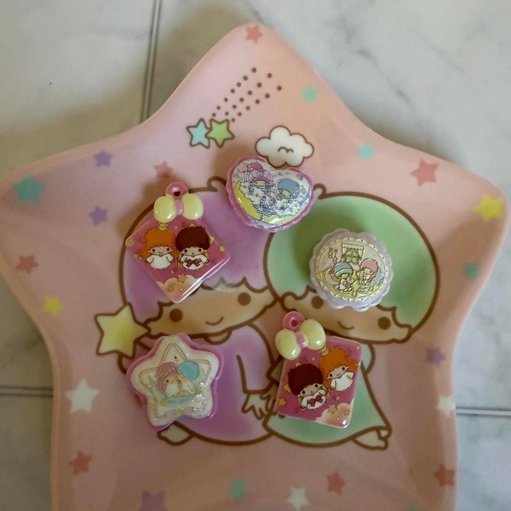 Sanrio Little Twin Stars 5-Piece Coordinated Focal Bead Set new - Picture 5 of 8